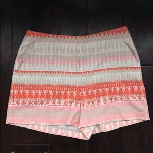 BCBGeneration High-waisted Tribal Print Shorts